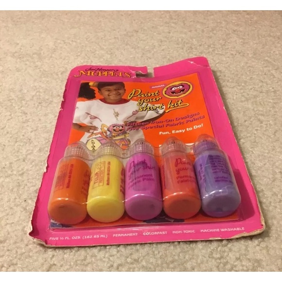 Jim Henson's Muppets Animal Paint Your Shirt Kit Fabric Paint 1989 Vintage NEW - Picture 6 of 10